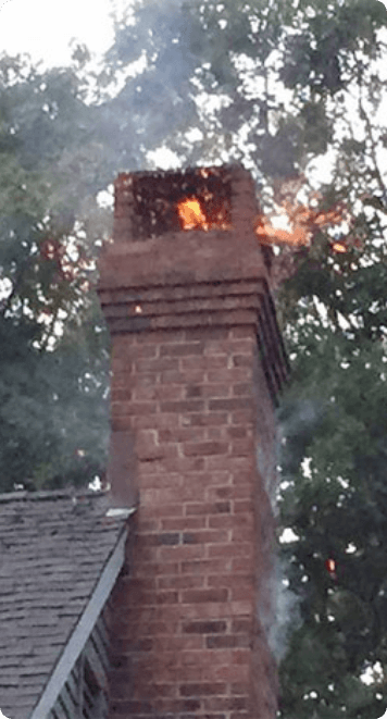 Chimney-obstration